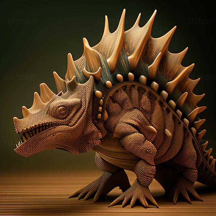 3D модель Гесперозавры (STL)